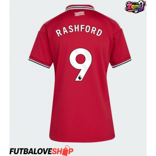 Dres Manchester United Marcus Rashford #9 Domáci pre Ženy 2026-27 Krátky Rukáv